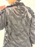 شومیز زنانه حریر یقه پاپیونی مشکی