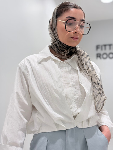 شومیز زنانه جلو دانتل XYFFS