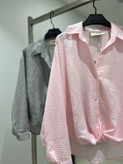 شومیز راه راه جلو گره burberry 407