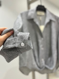 شومیز راه راه جلو گره burberry 407