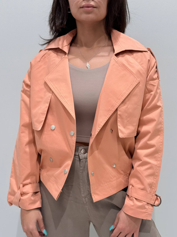 بارونی کوتاه 4 دکمه 1102338 BURBERRY